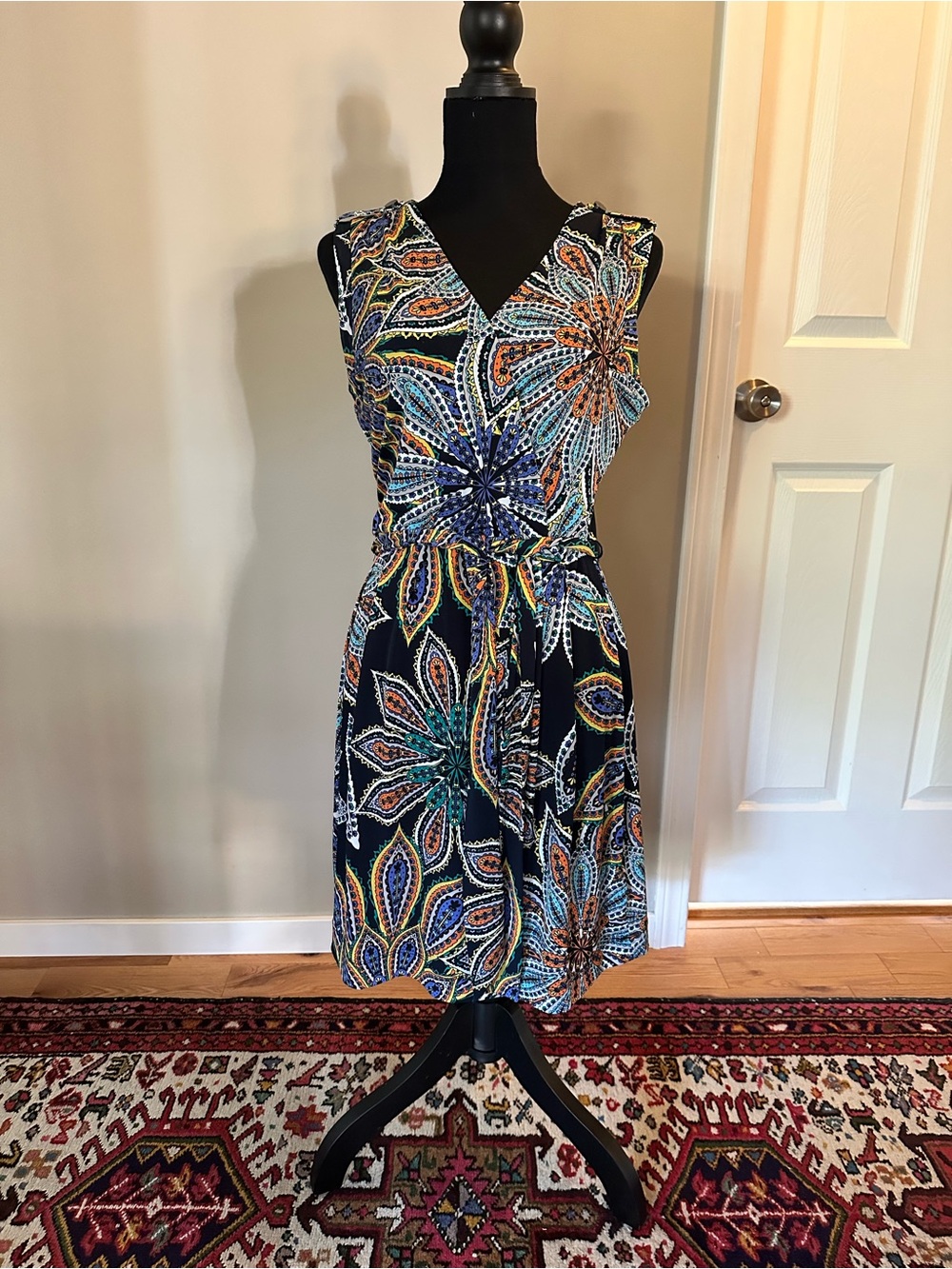 Banana Republic Multicolor Floral Midi Dress